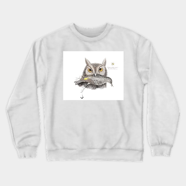 The Little Owl Crewneck Sweatshirt by rolphenstien